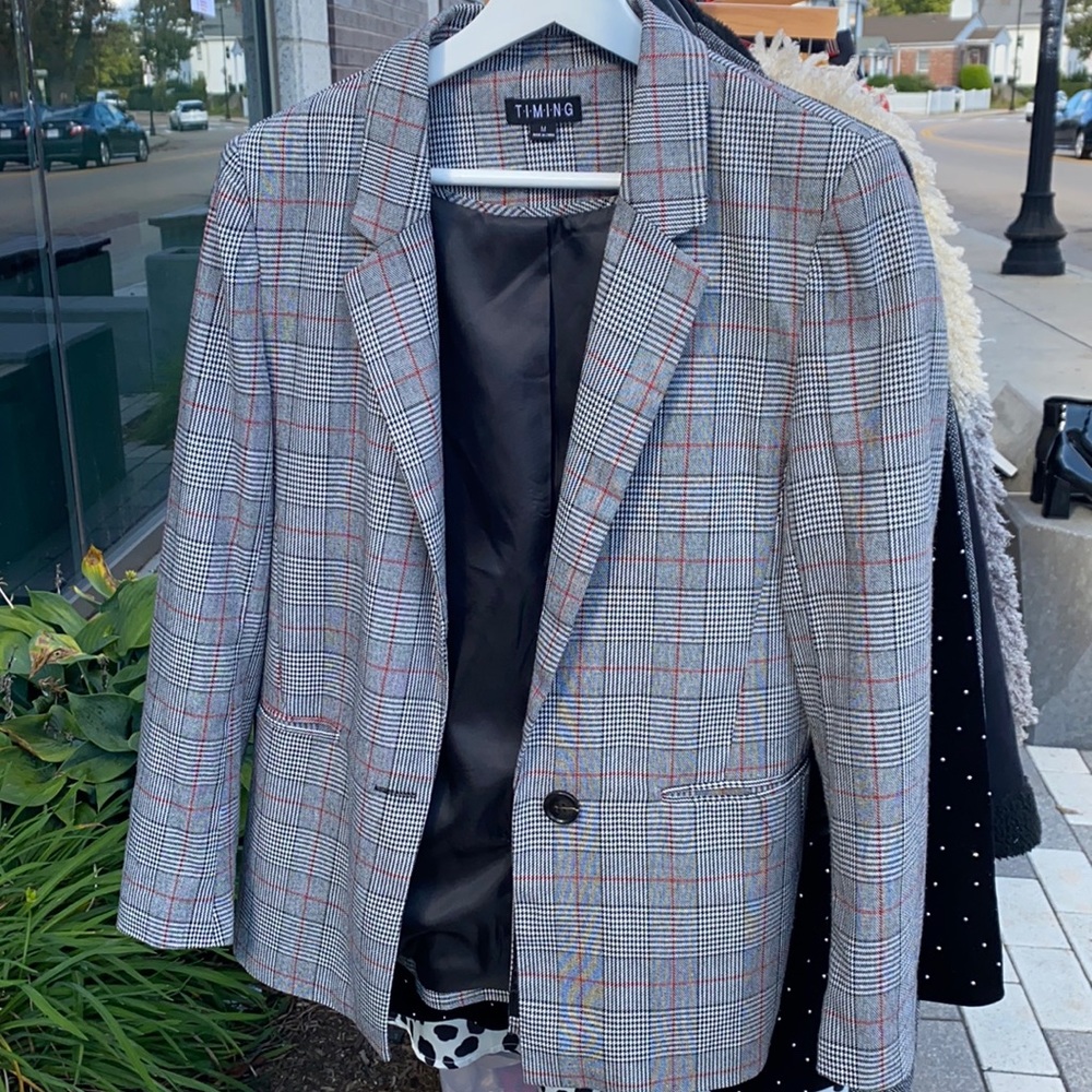 Plaid blazer